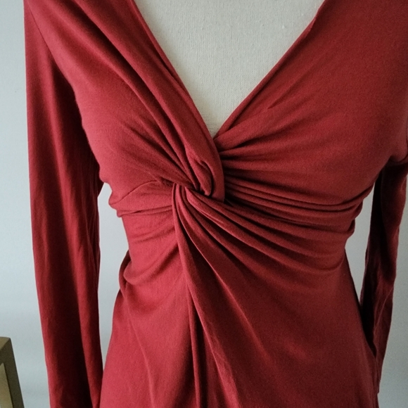 Matty M Pullover knot front asymmetrical blouse|M - Picture 2 of 6